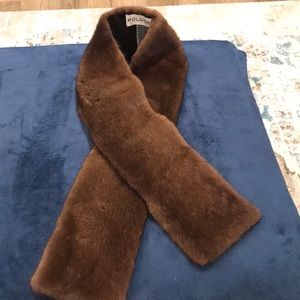 Mink fur scarf wrap from Neiman Marcus